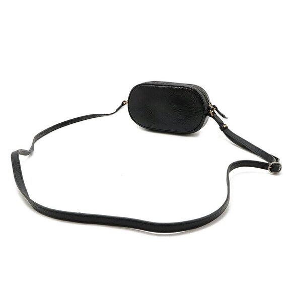 GUCCI Black Leather Pochette Shoulder Bag - Picture 3 of 10